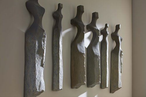 Phillips Collection Cast Women Wall Art, Set of 3 Small Splinter Stone Finish Accent