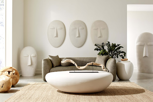 Phillips Collection Emerging Face Wall Art Roman Stone Accent