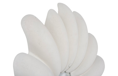 Phillips Collection Radial Shell White Stone Mirror