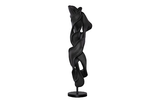 Phillips Collection Cast Dancing Sculpture, Coup, Charcoal Black Black Accent