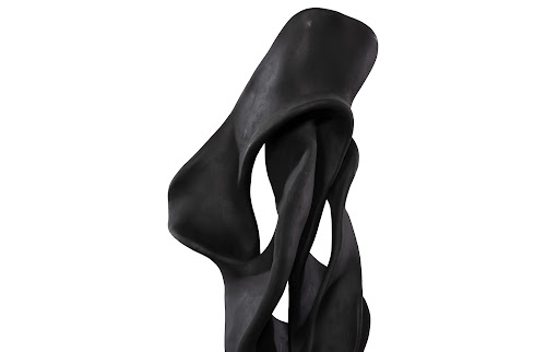 Phillips Collection Cast Dancing Sculpture, Coup, Charcoal Black Black Accent