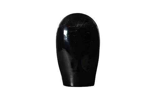 Phillips Collection Emerging Face Sculpture Gel Coat Black Small Accent