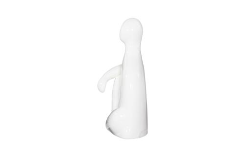 Phillips Collection Seated Sculpture Gel Coat White Accent