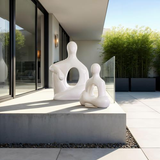 Phillips Collection Seated Sculpture Gel Coat White Accent