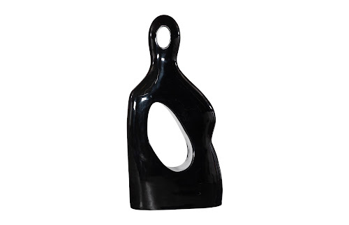 Phillips Collection Male Sculpture Gel Coat Black Colossal Accent