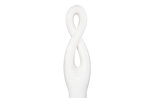 Phillips Collection Twisted Sculpture Gel Coat White Accent
