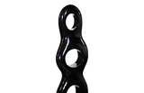 Phillips Collection Triple Circle Sculpture Gel Coat Black Accent