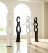 Phillips Collection Double Circle Sculpture Gel Coat White Accent