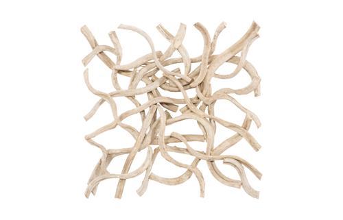 Phillips Collection Vine Wall Tile, LG Bleached Wall Art