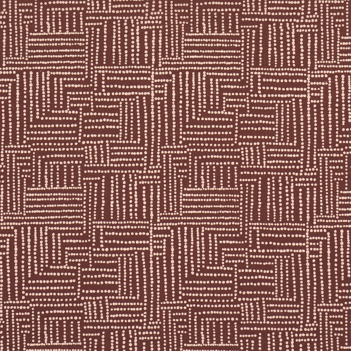 Schumacher Coco Hand Screen Print Coconut Latte Fabric