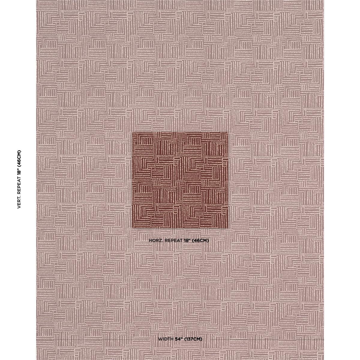 Schumacher Coco Hand Screen Print Coconut Latte Fabric