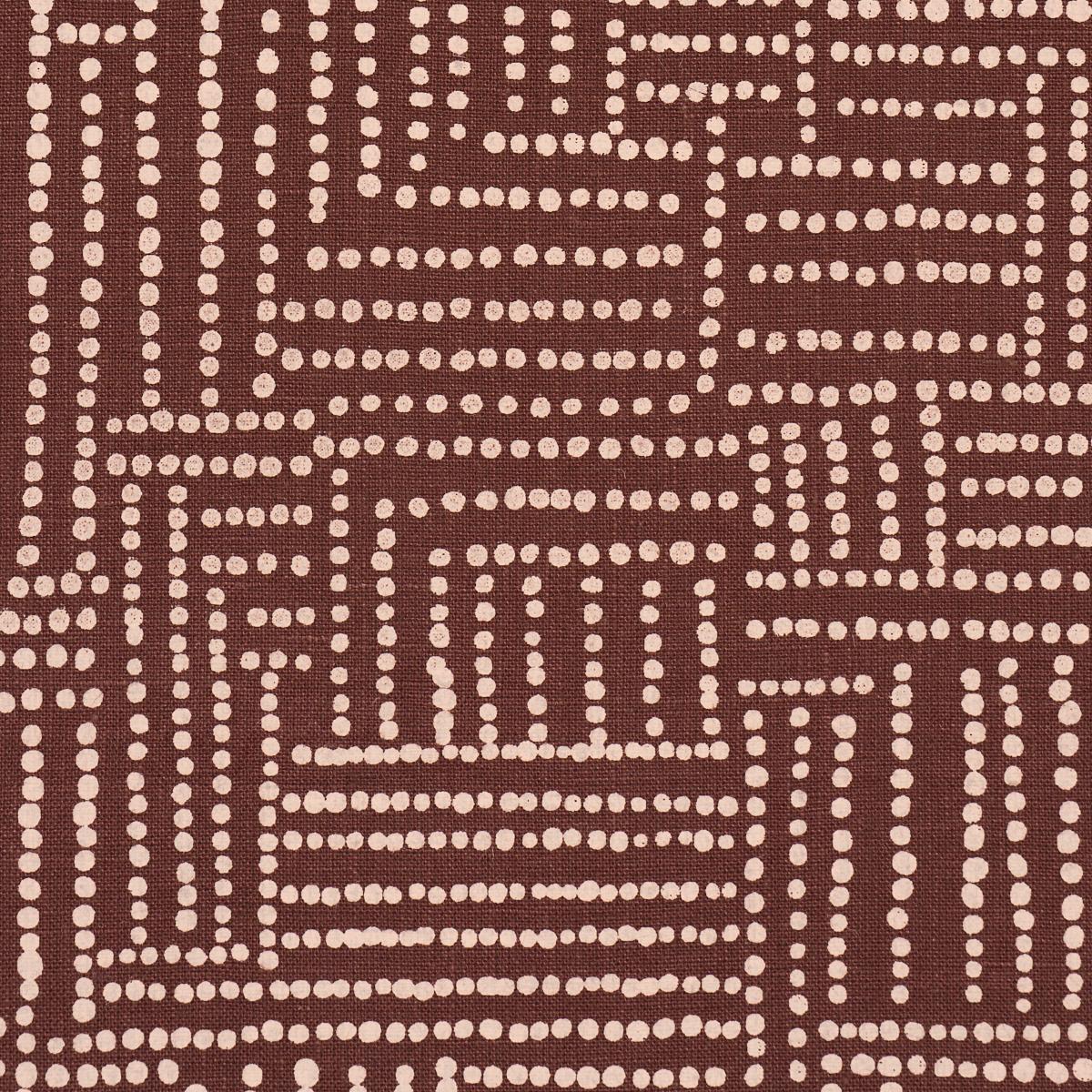 Schumacher Coco Hand Screen Print Coconut Latte Fabric