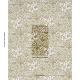 Schumacher Margaret Schloeman'S Fox Chase Sage & Soft Brown Fabric