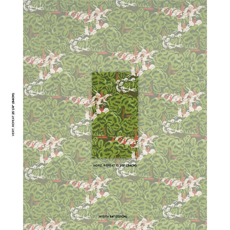 Schumacher Margaret Schloeman'S Fox Chase Forest Fabric