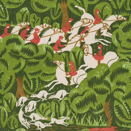 Schumacher Margaret Schloeman'S Fox Chase Forest Fabric