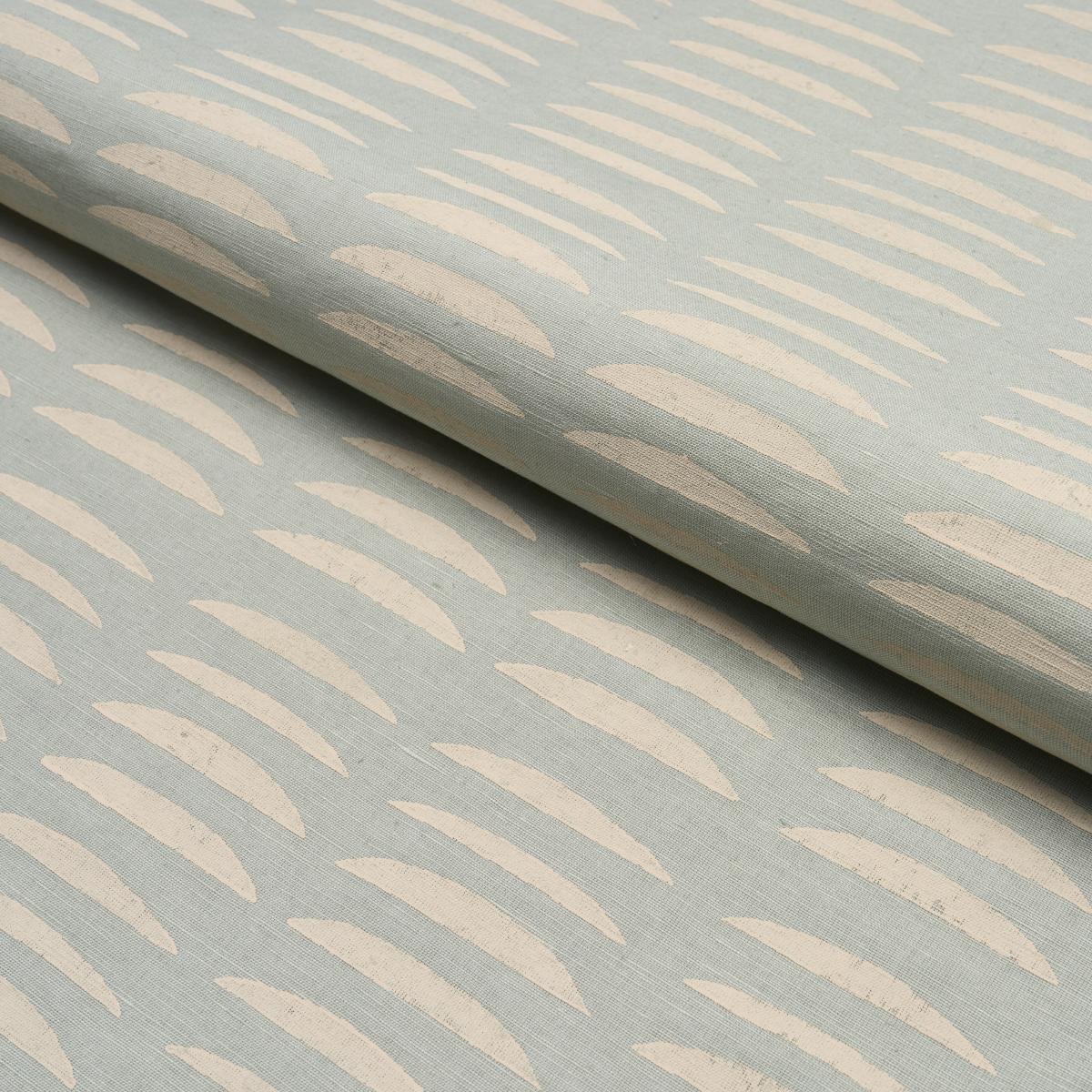 Schumacher Parable Hand Block Ice Fabric