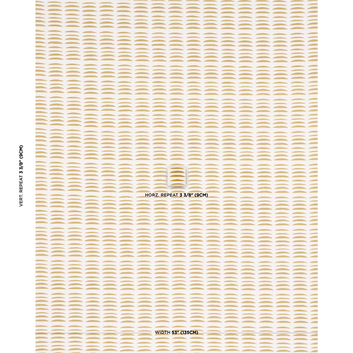 Schumacher Parable Hand Block Ginger Fabric