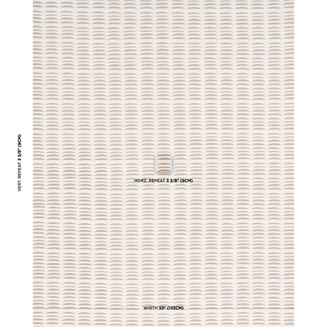 Schumacher Parable Hand Block Sand Fabric