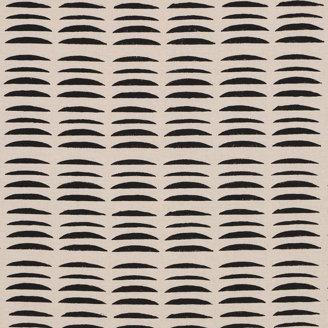 Schumacher Parable Hand Block Charcoal Fabric