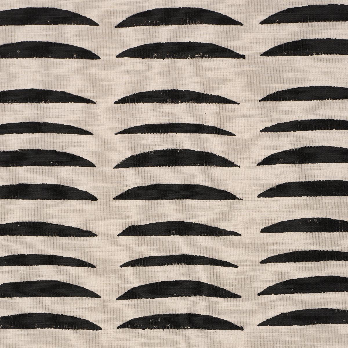 Schumacher Parable Hand Block Charcoal Fabric