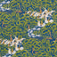 Schumacher Margaret Schloeman'S Fox Chase Navy & Green Fabric