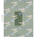 Schumacher Margaret Schloeman'S Fox Chase Navy & Green Fabric