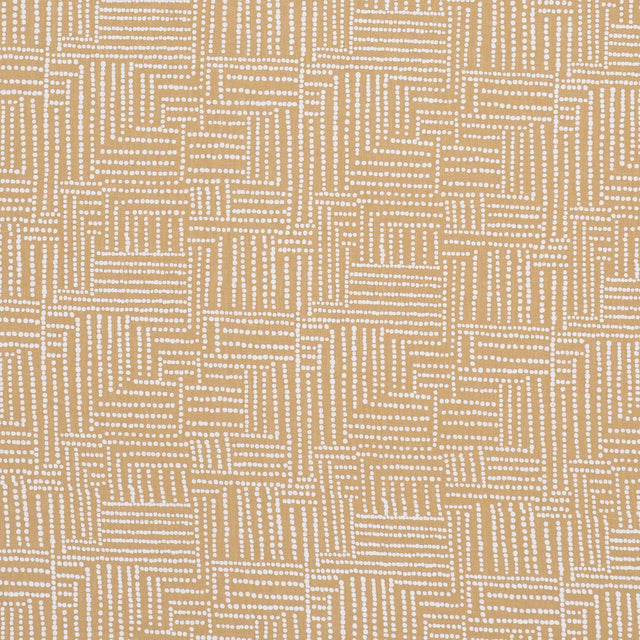 Schumacher Coco Hand Screen Print Sunbleached Ochre Fabric