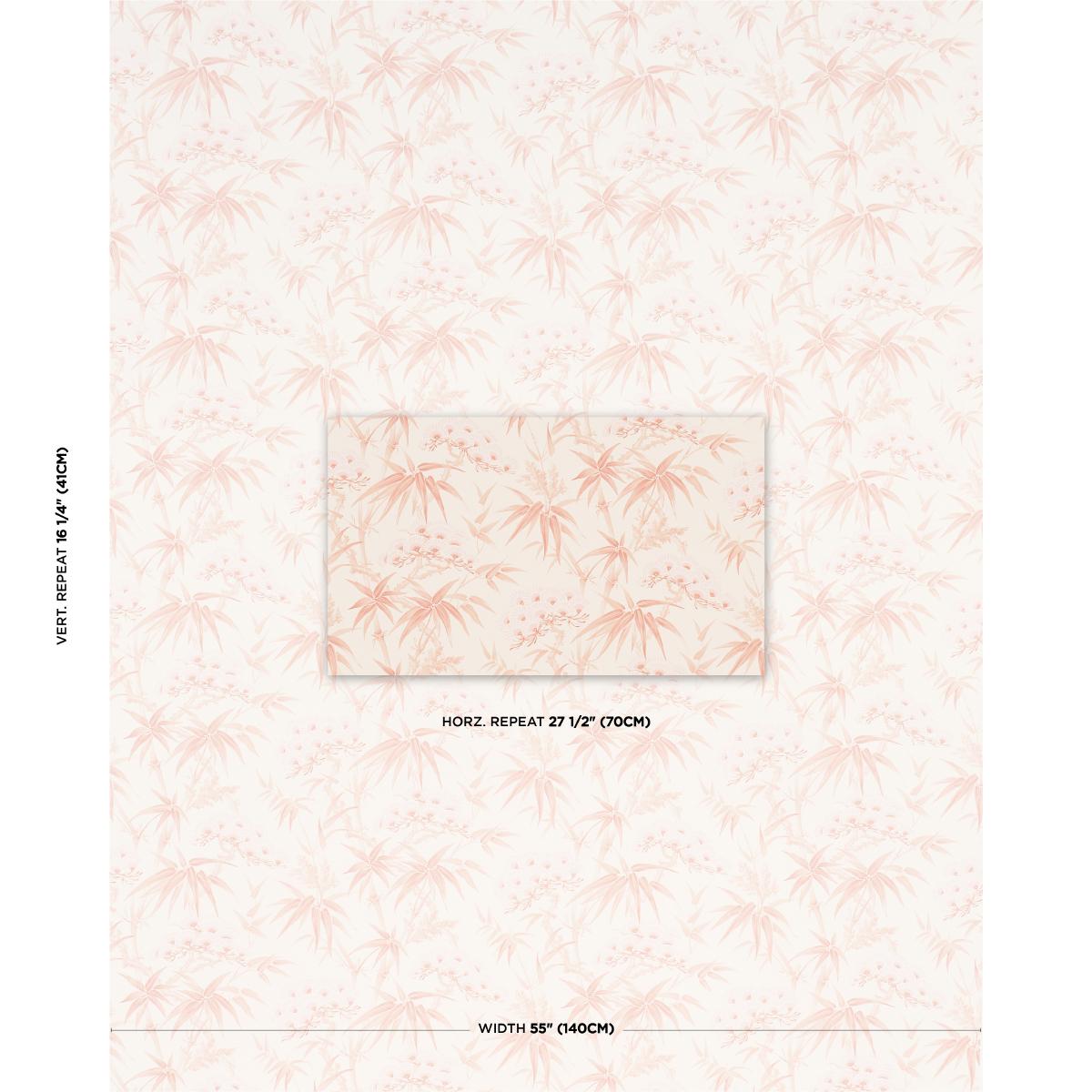 Schumacher Arita Floral Rose Wallpaper