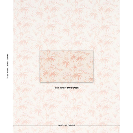 Schumacher Arita Floral Rose Wallpaper