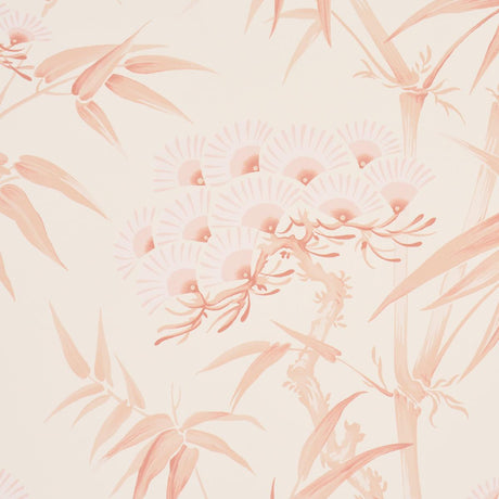 Schumacher Arita Floral Rose Wallpaper