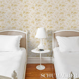 Schumacher Arita Floral Citron Wallpaper