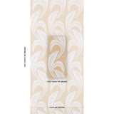 Schumacher Banana Leaf Sisal Oatmeal Wallpaper