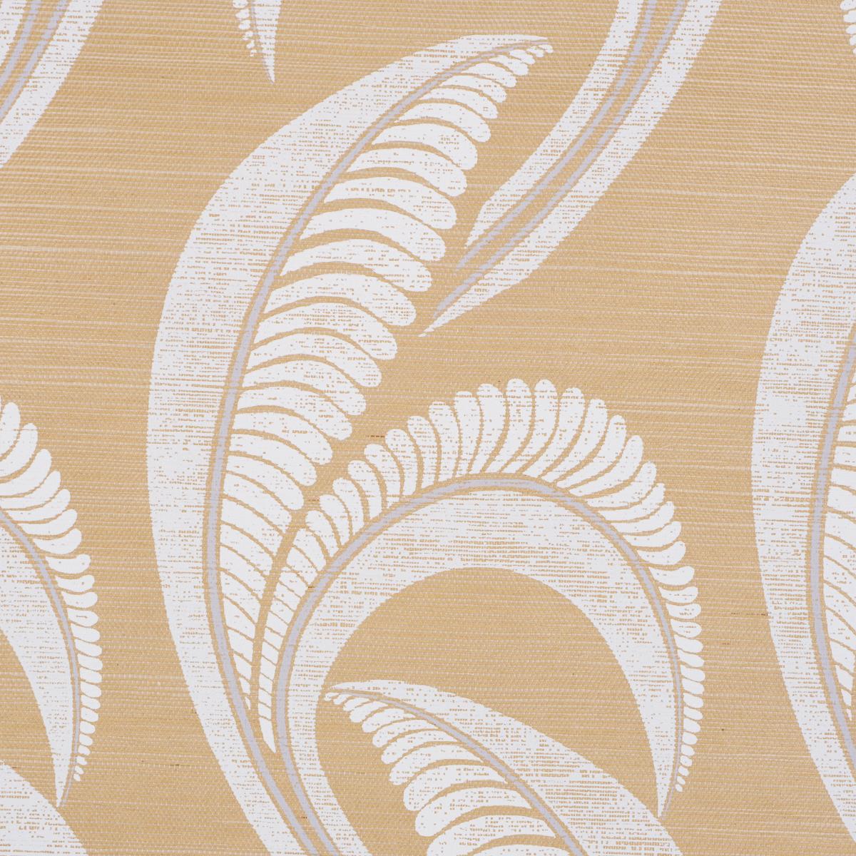Schumacher Banana Leaf Sisal Oatmeal Wallpaper