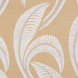 Schumacher Banana Leaf Sisal Oatmeal Wallpaper