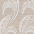 Schumacher Banana Leaf Sisal Silver Wallpaper