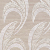 Schumacher Banana Leaf Sisal Silver Wallpaper