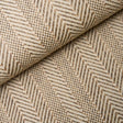 Schumacher Zig Zag Paperweave Flax Wallpaper