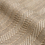Schumacher Zig Zag Paperweave Flax Wallpaper