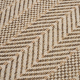 Schumacher Zig Zag Paperweave Flax Wallpaper
