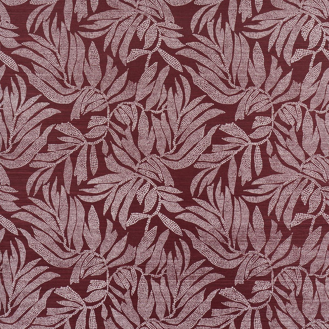 Schumacher Tayrona Palm Mosaic Sisal Coconut Latte Wallpaper