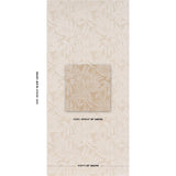 Schumacher Tayrona Palm Mosaic Sisal Playa Dorada Sand Wallpaper