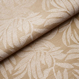 Schumacher Tayrona Palm Mosaic Sisal Playa Dorada Sand Wallpaper