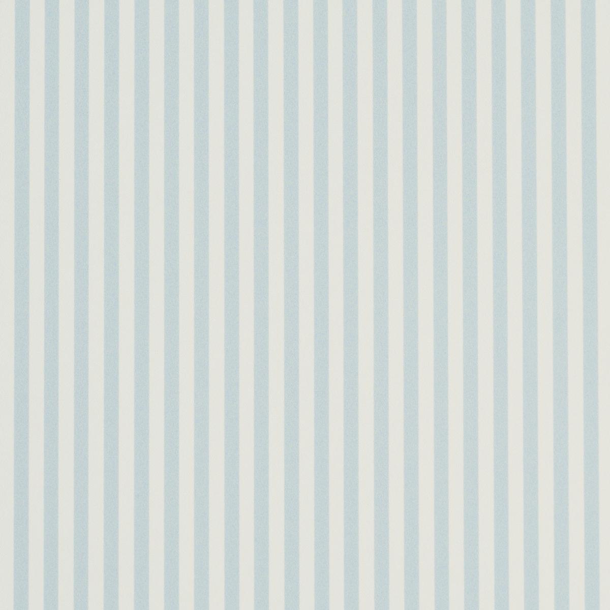 Schumacher Emma Stripe Narrow Sky Wallpaper