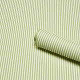 Schumacher Emma Stripe Narrow Leaf Wallpaper