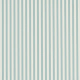 Schumacher Emma Stripe Narrow Aqua Wallpaper