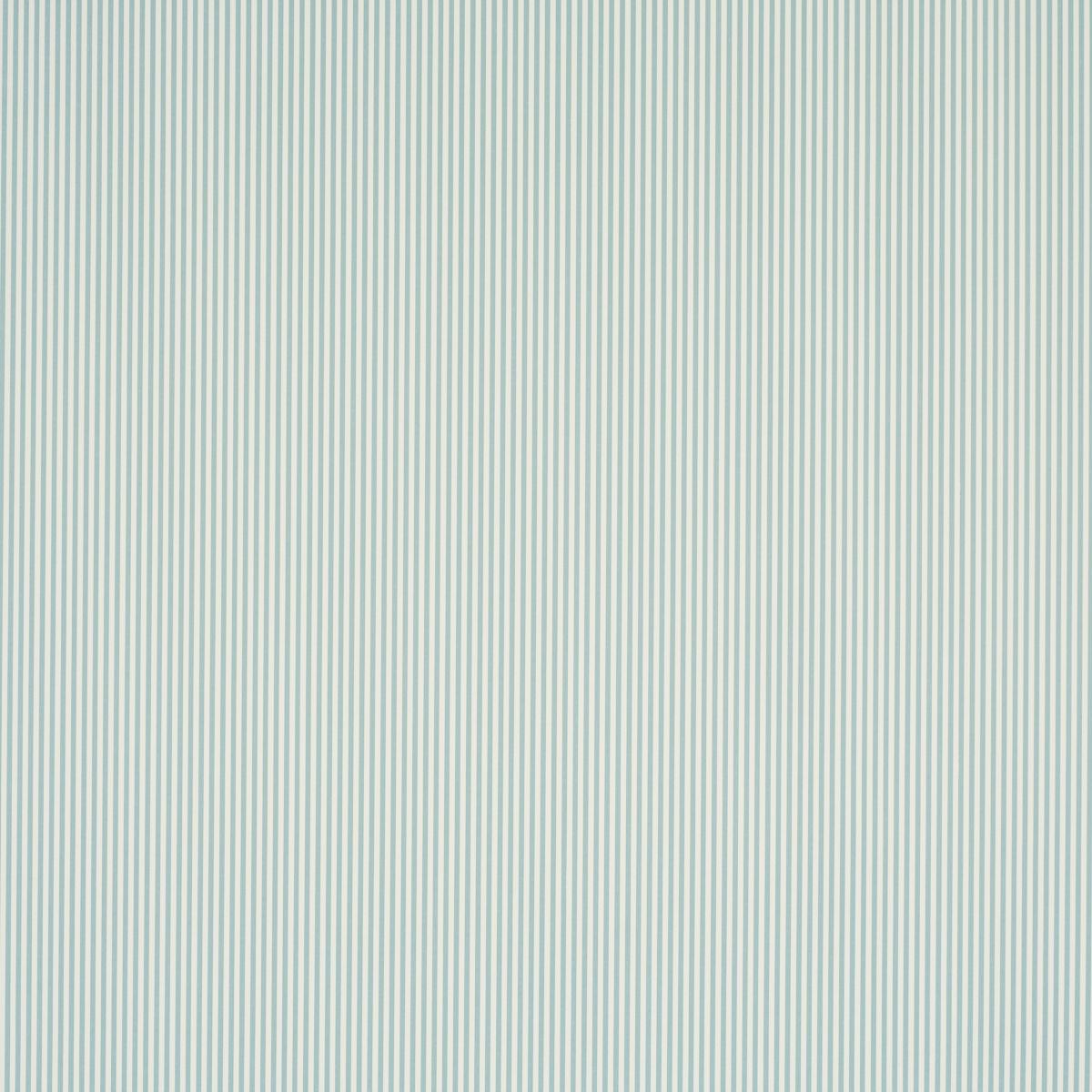 Schumacher Emma Stripe Narrow Aqua Wallpaper