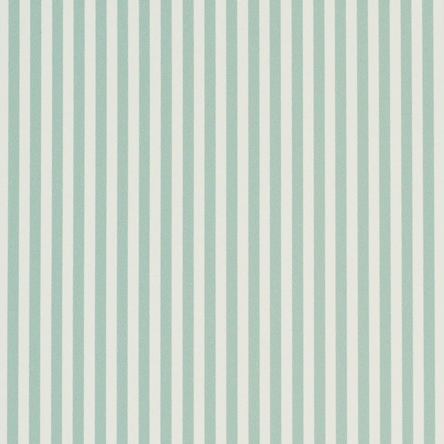 Schumacher Emma Stripe Narrow Teal Wallpaper