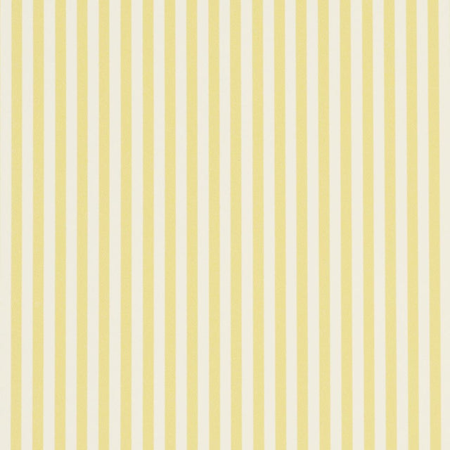 Schumacher Emma Stripe Narrow Yellow Wallpaper