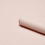 Schumacher Emma Stripe Narrow Blush Wallpaper