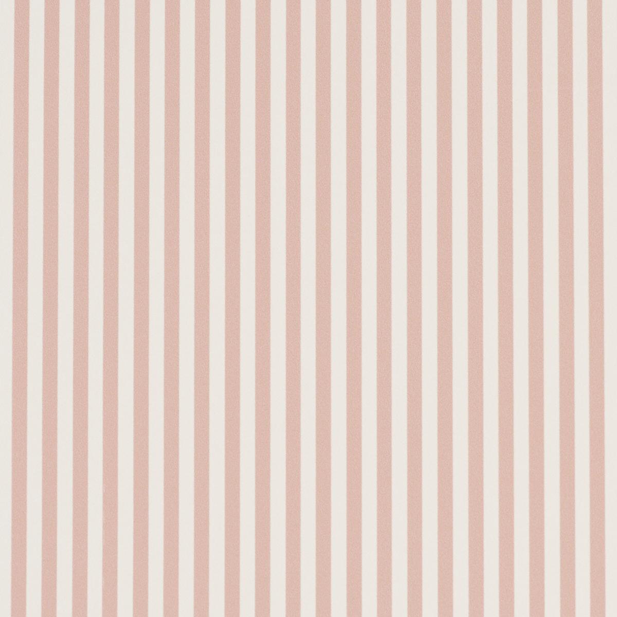 Schumacher Emma Stripe Narrow Rose Wallpaper